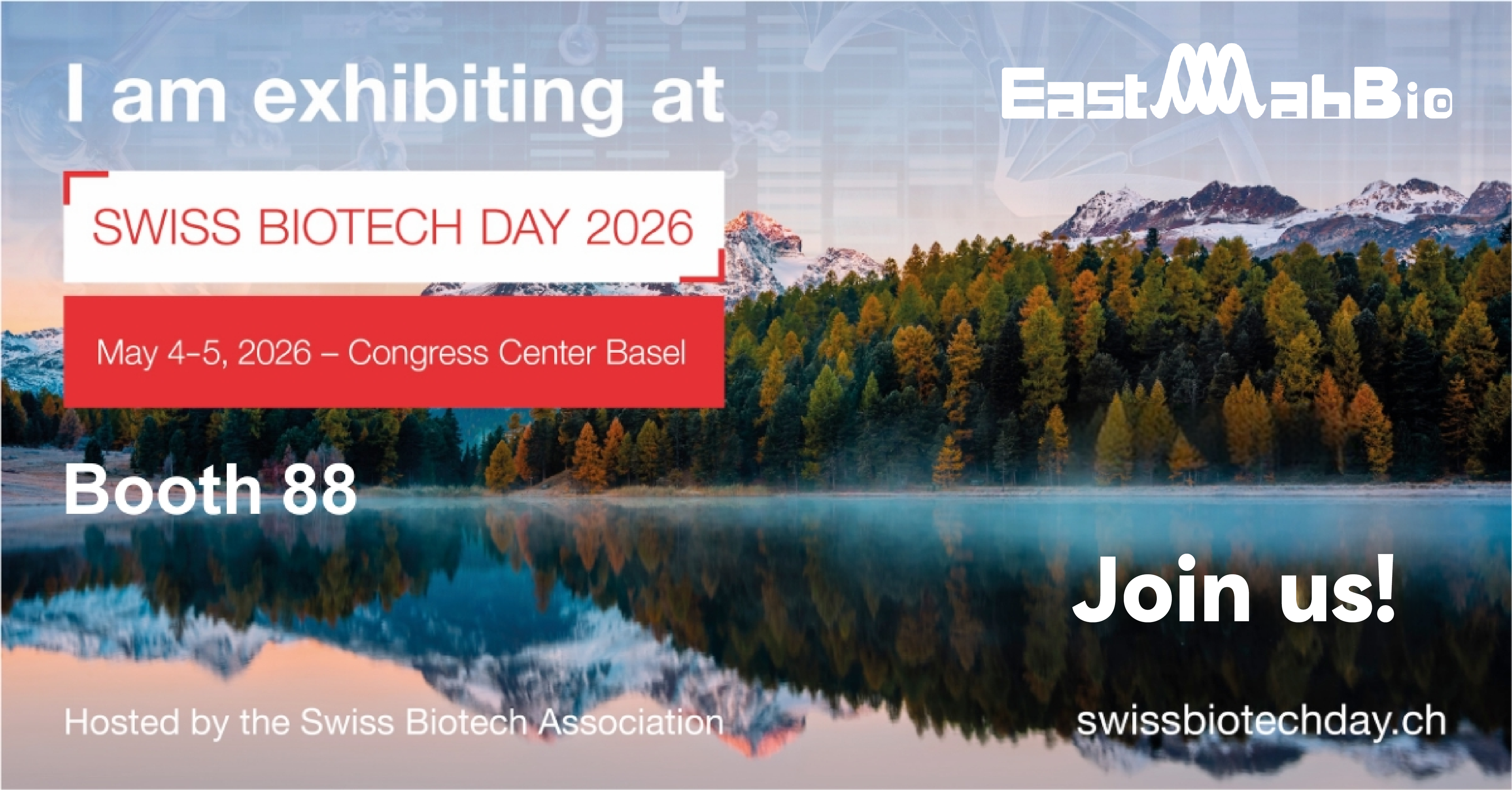 Connect With EastMabBio at Swiss Biotech Day 2026! 